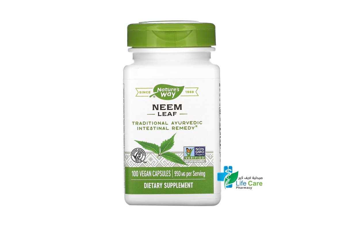 SUPPLIER NATURES WAY NEEM LEAF 100 CAP - Life Care Pharmacy
