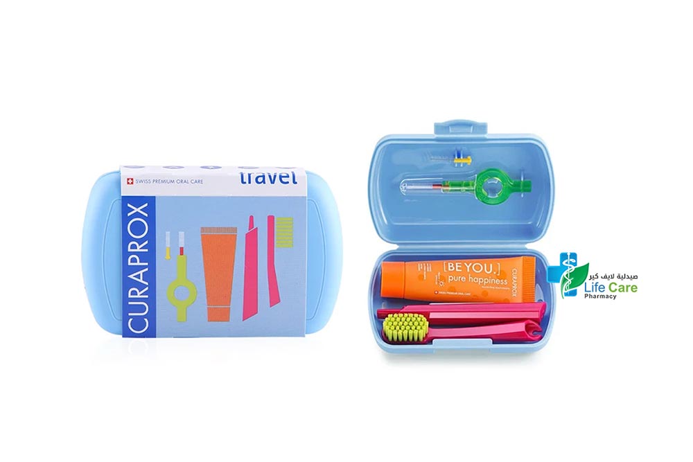 CURAPROX TRAVEL SET 10 ML BE YOU TOOTHPASTE BLUE - Life Care Pharmacy