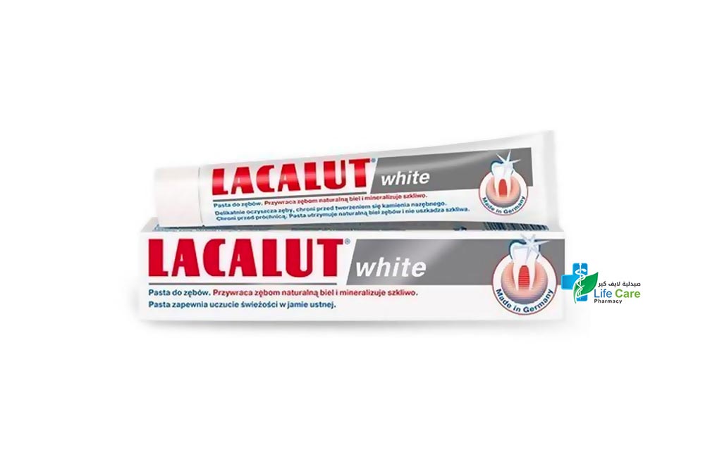 LACALUT WHITE TOOTHPASTE 75 ML - صيدلية لايف كير