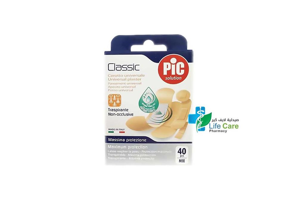 PIC AQUABLOC PLASTERS 40 PCS - Life Care Pharmacy