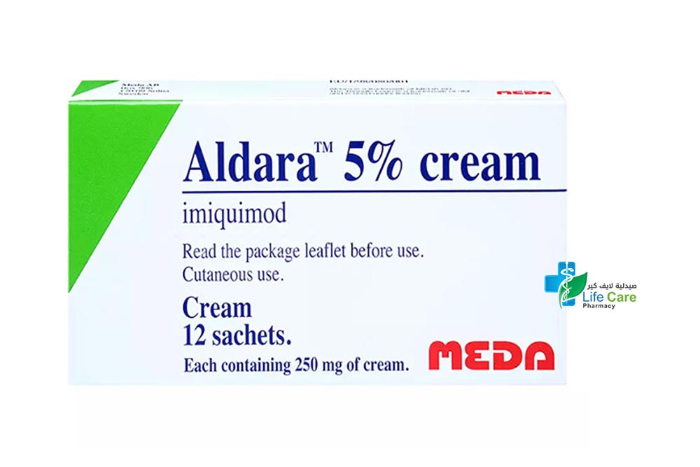 ALDARA CREAM 5% 250MG 12 SACHETS - Life Care Pharmacy