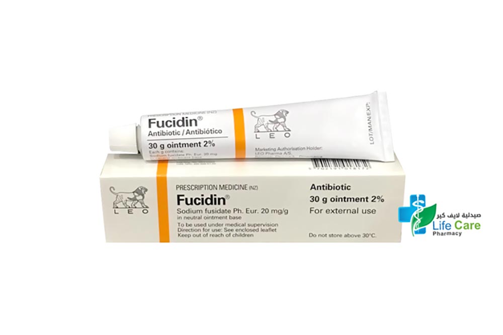 FUCIDIN LEO OINTMENT 2% 30 GM - Life Care Pharmacy