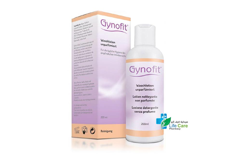 GYNOFIT UNSCETED WASH 200 ML - Life Care Pharmacy