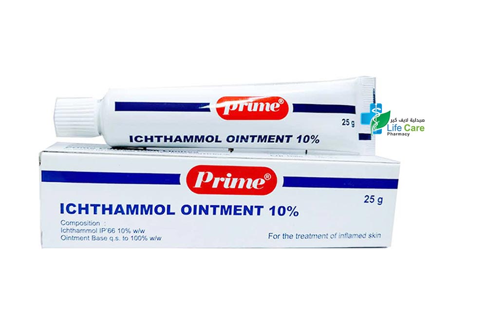 PRIME ICHTHAMMOL OINTMENT 10% 25 GM - Life Care Pharmacy