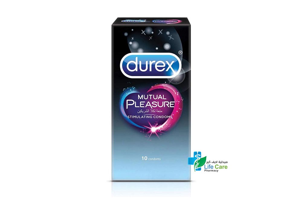 DUREX MUTUAL PLEASURE 10 CONDOMS - Life Care Pharmacy