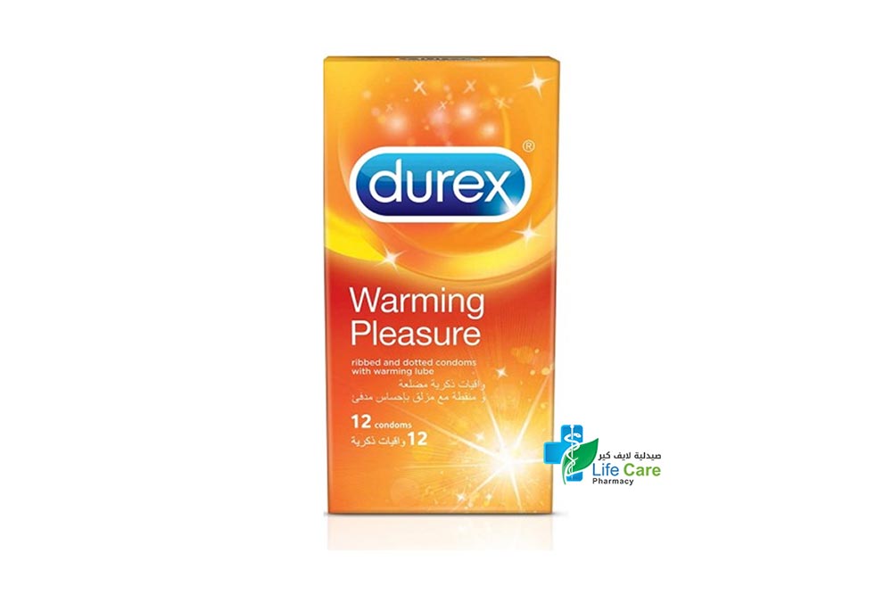 DUREX WARMING PLEASURE 12 CONDOMS - Life Care Pharmacy