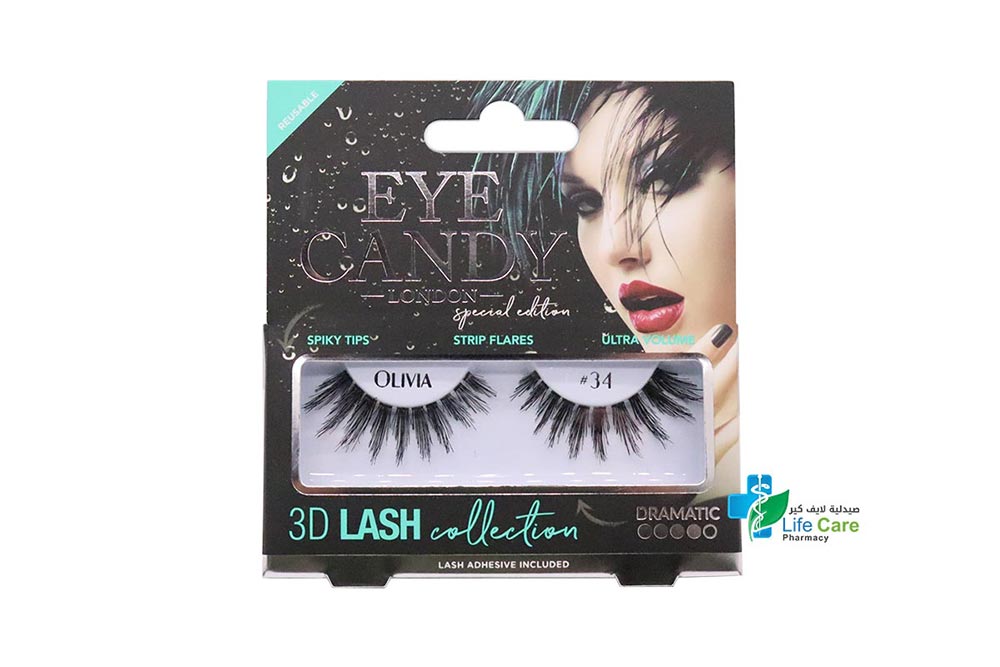 EYE CANDY 3D LASH COLLECTION OLIVIA 34 - Life Care Pharmacy