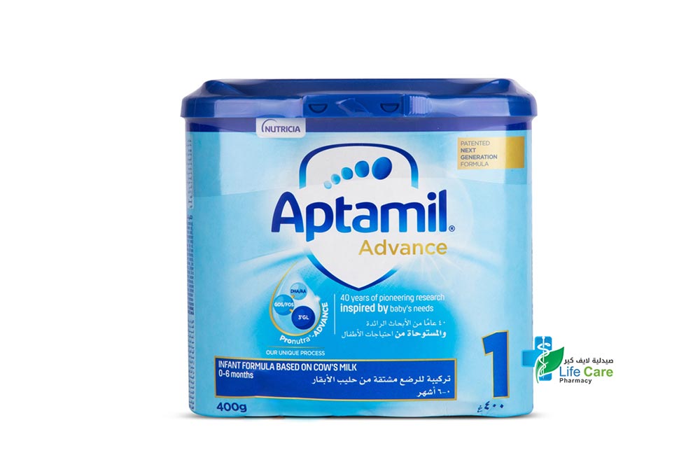 APTAMIL ADVANCE NO 1 FROM 0 TO 6 MONTH 400 GM - Life Care Pharmacy