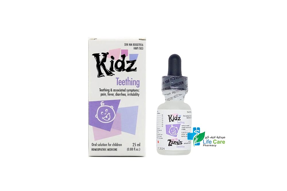 KIDZ TEETHING ORAL DROPS 25ML - Life Care Pharmacy