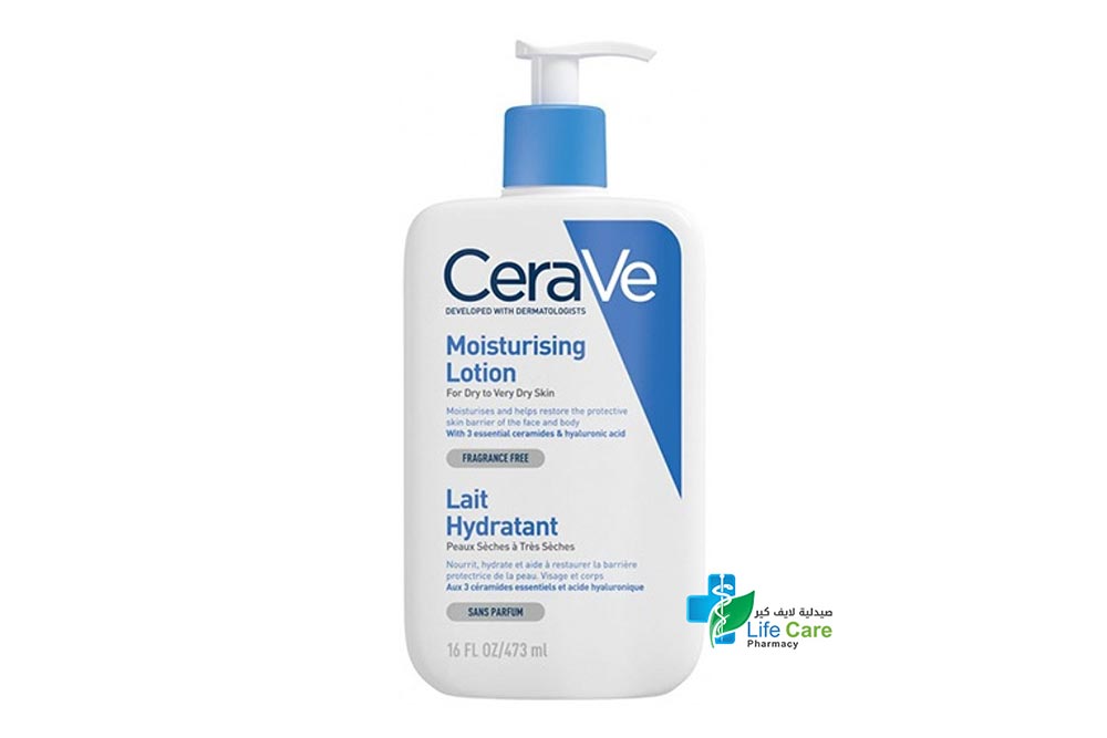 CERAVE MOISTURISING LOTION LAIT HYDRATANT 473 ML - Life Care Pharmacy