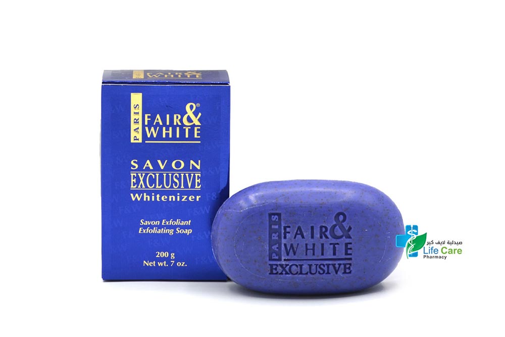 FAIR AND WHITE EXCLUSIVE SOAP 200 GM - صيدلية لايف كير