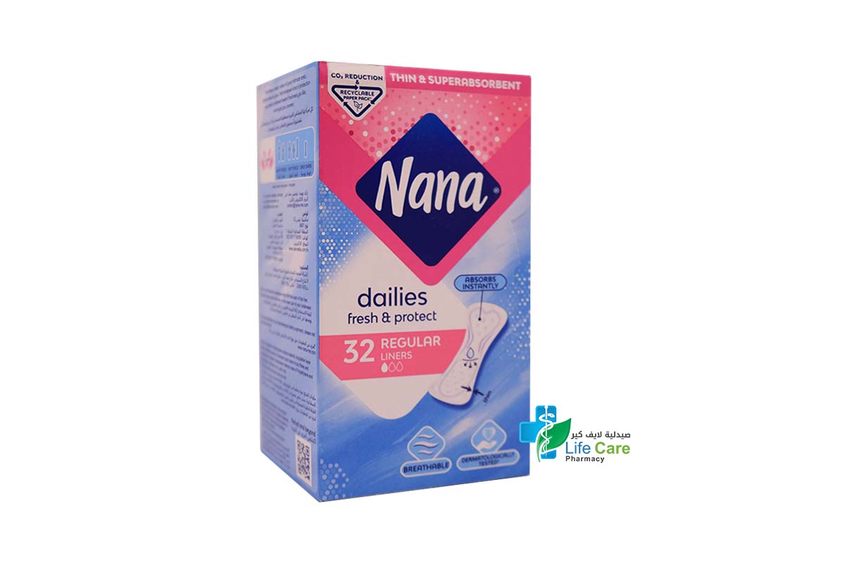 NANA DAILY FRESH NORMAL 32 PADS - Life Care Pharmacy
