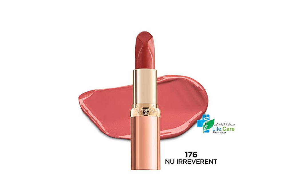 LOREAL CR RICHE INSOLENT LIPSTICK 176 NU IRREVERENT - Life Care Pharmacy