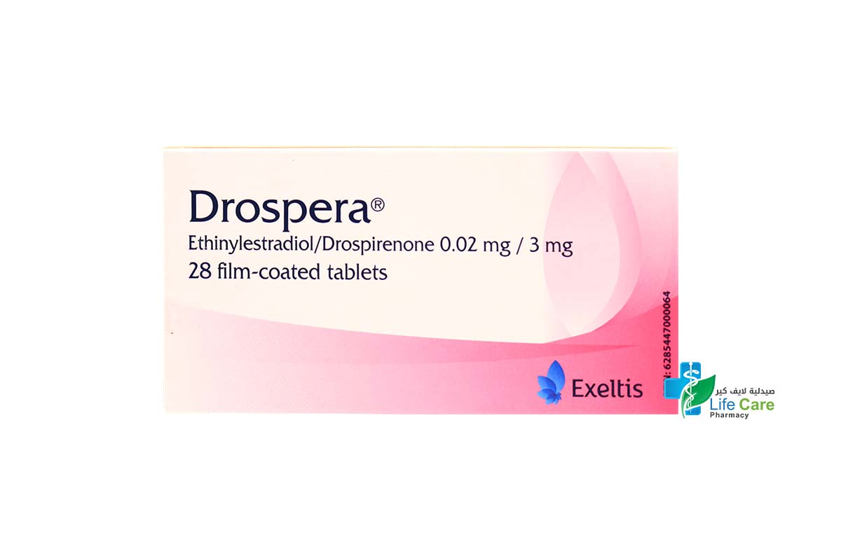DROSPERA 0.02MG 3MG 28 COATED TABLETS - Life Care Pharmacy