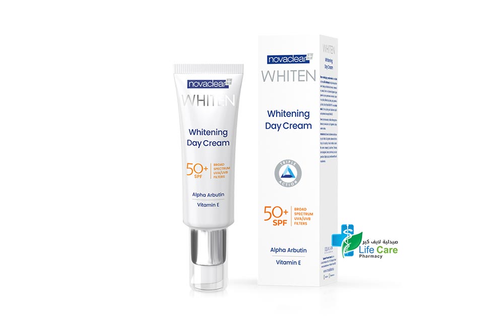 NOVACLEAR WHITEN WHITENING DAY CREAM SPF50 PLUS 50 ML - Life Care Pharmacy