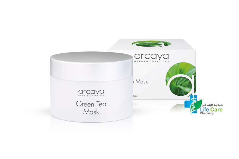 ARCAYA GREEN TEA MASK 100 ML - صيدلية لايف كير