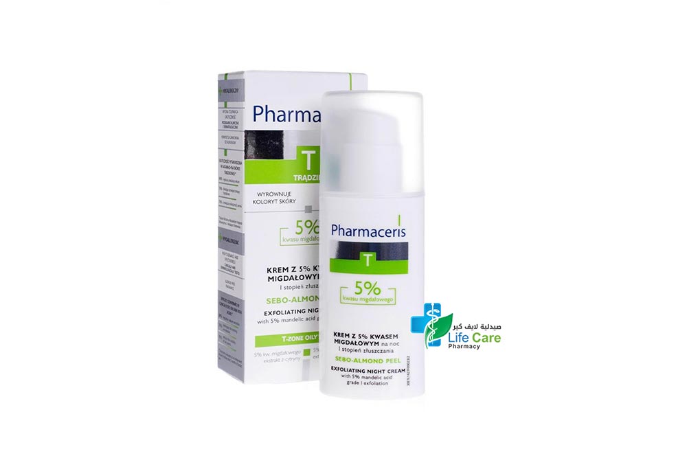 PHARMACERIS T SEBO ALMOND PEEL 5% 50 ML - Life Care Pharmacy