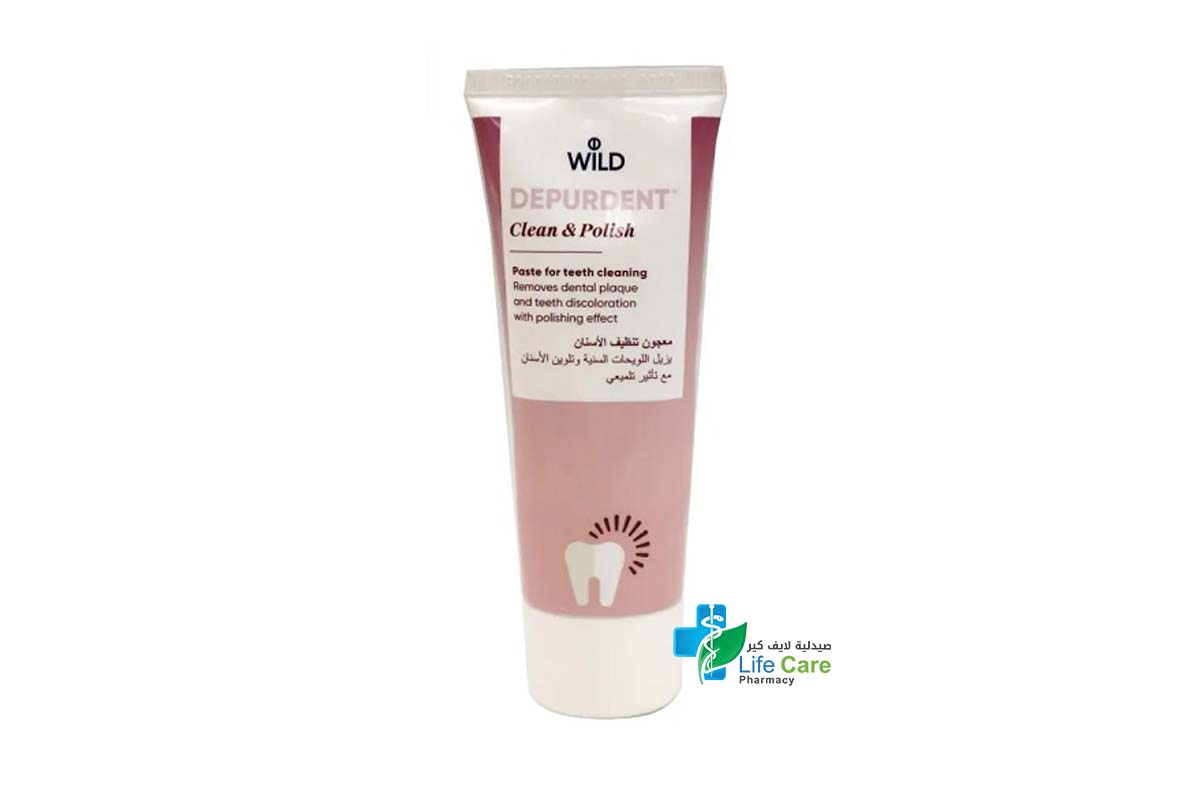 WILD DEPURDENT CLEAN AND POLISH FOR TEETH 75ML - Life Care Pharmacy