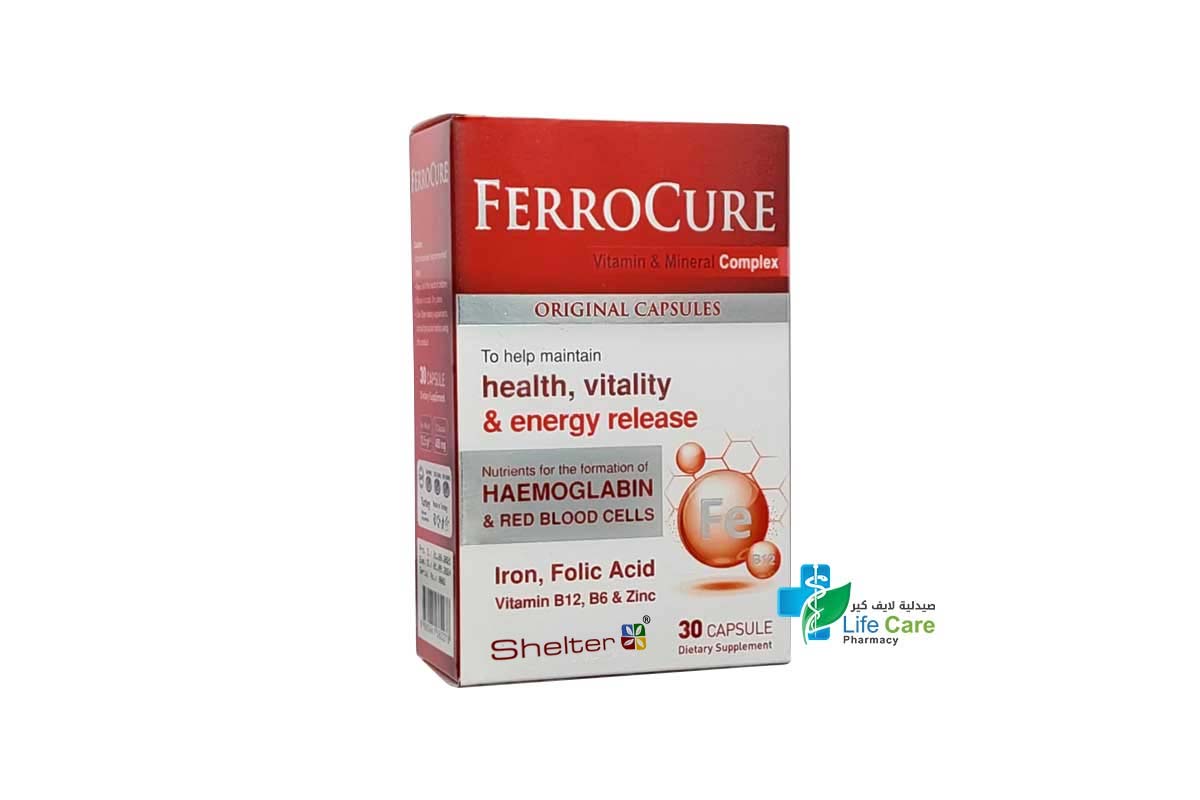 FERROCURE 30 CAPSULES - Life Care Pharmacy