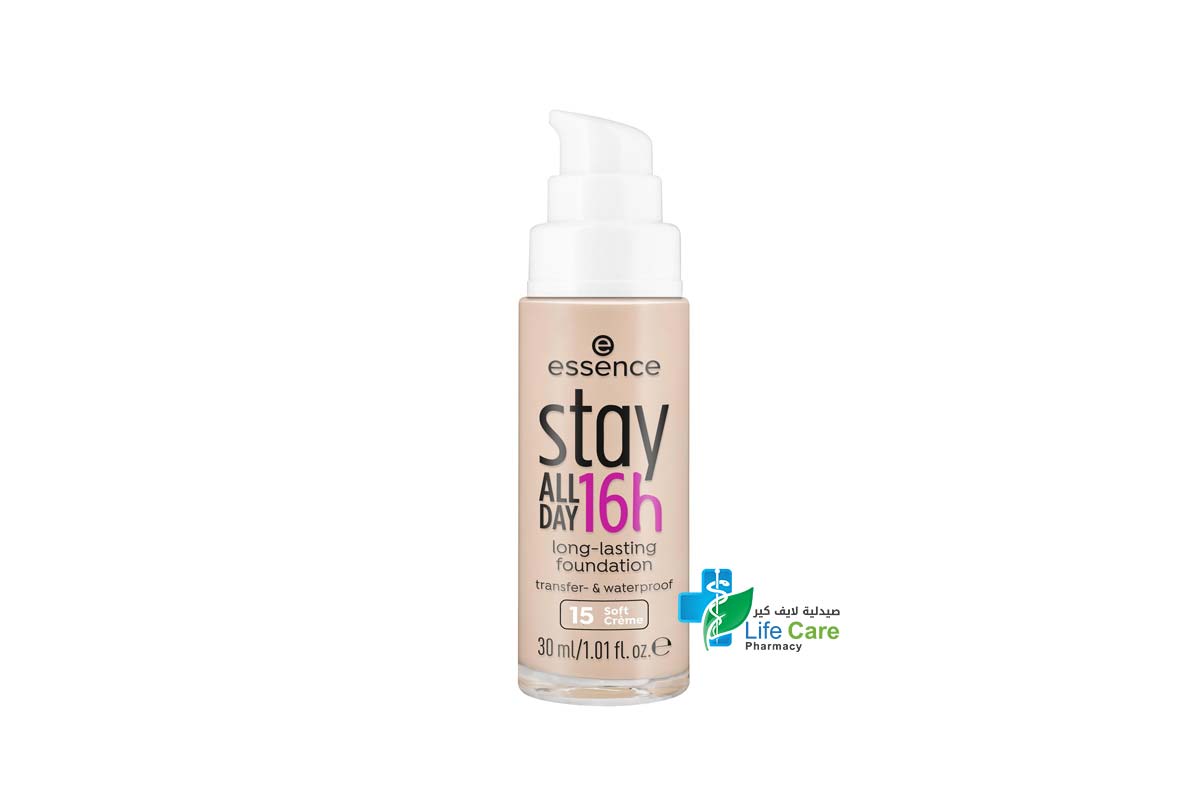 ESSENCE STAY ALL DAY 16H LONG LASTING FOUNDATION 15 30ML - Life Care Pharmacy