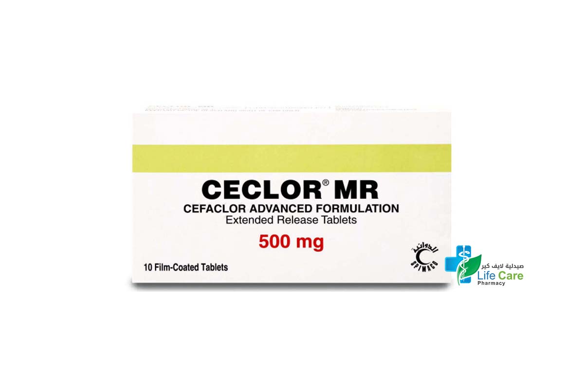 CECLOR MR 500 MG 10 TABLETS - Life Care Pharmacy
