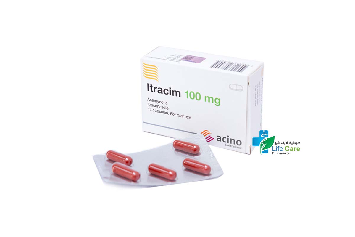 ITRACIM 100 MG 15 CAPSULES - صيدلية لايف كير