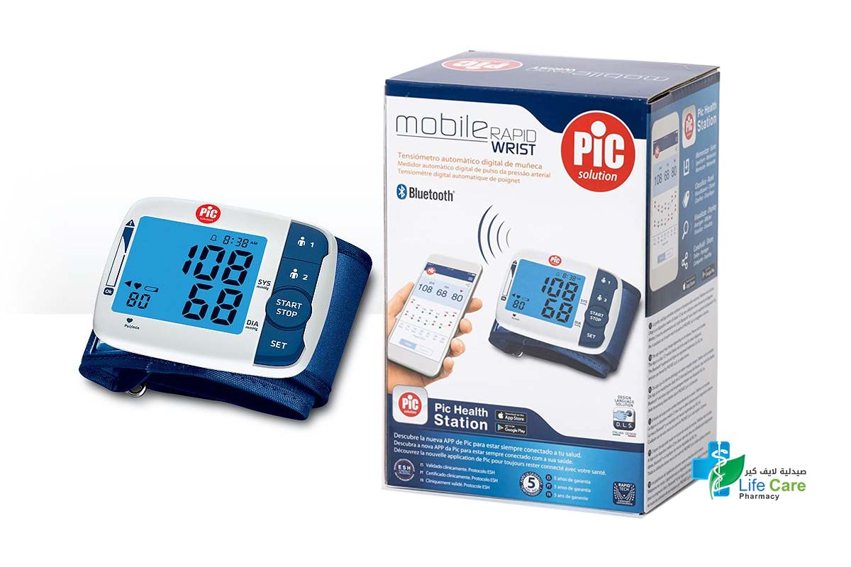 PIC MOBILE RAPID WRIST BLOOD PRESSURE MOINTOR - Life Care Pharmacy