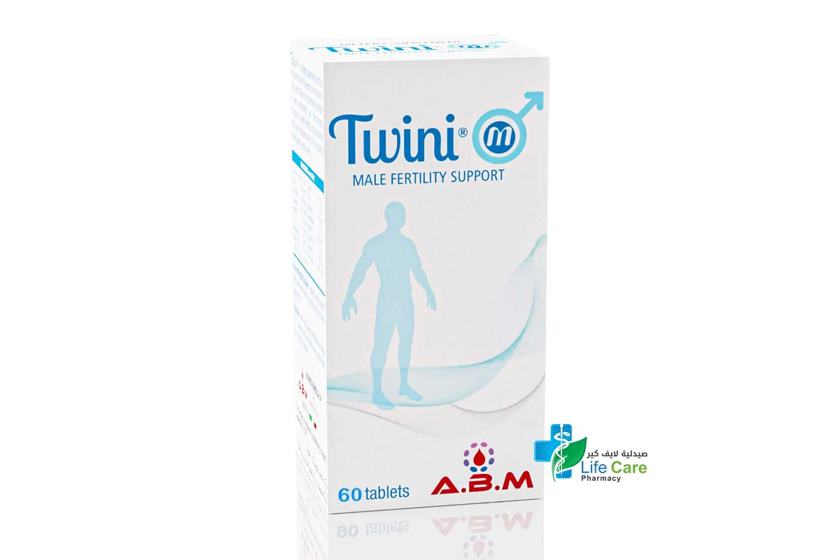 TWINI M MALE FERTILITY SUPPORT 60 TABLETS - صيدلية لايف كير