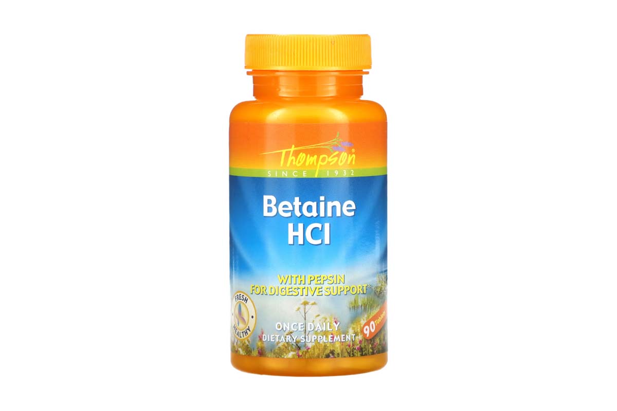 SUPPLIER THOMPSON BETAINE HCI 90 TABLETS - Life Care Pharmacy