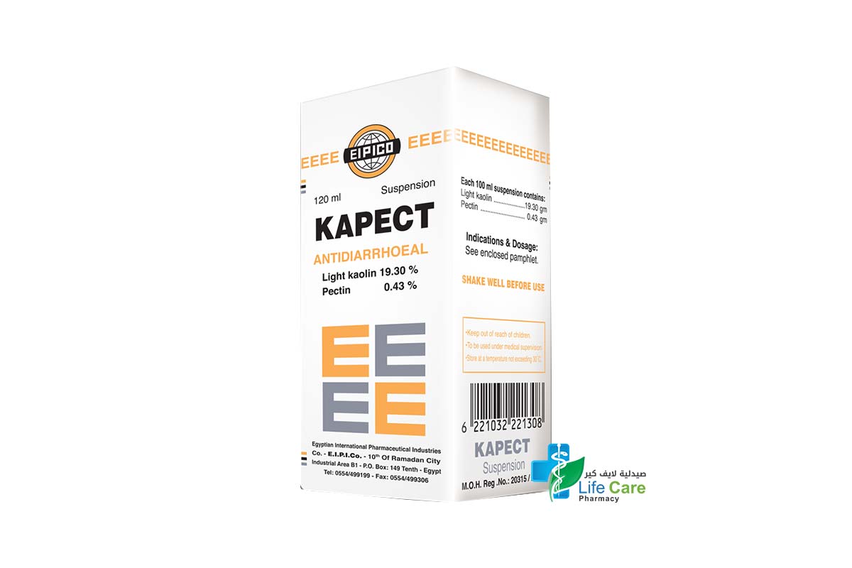 KAPECT SUSPENSION SYRUP 120 ML - Life Care Pharmacy