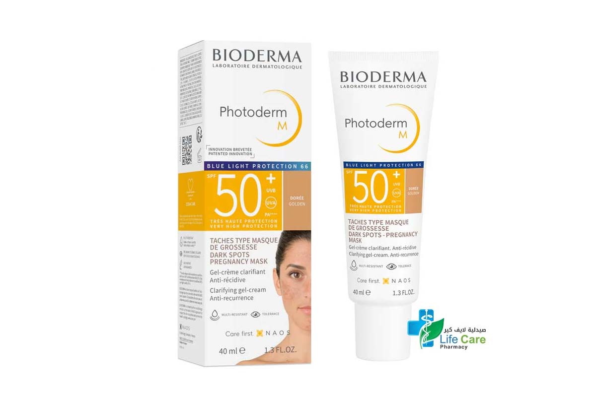 BIODERMA PHOTODERM M GOLDEN SPF50 PLUS 40 ML - Life Care Pharmacy