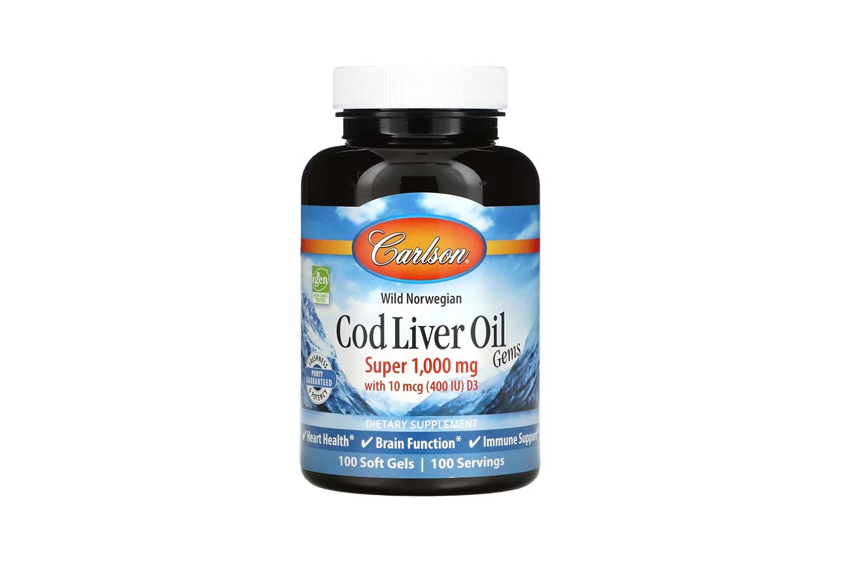 SUPPLIER CARLSON COD LIVER OIL 1000MG 100 SOFTGELS - Life Care Pharmacy