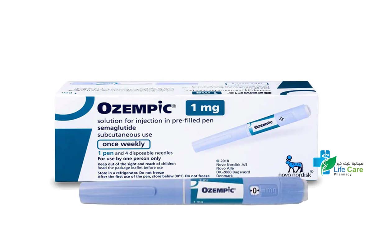 OZEMPIC 1MG SOLUTION FOR INJECTION 1 PEN - صيدلية لايف كير