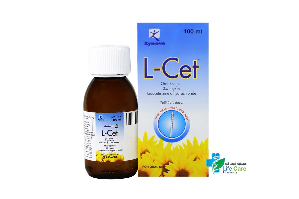 L CET 0.5MG ML ORAL SOLUTION 100 ML - Life Care Pharmacy