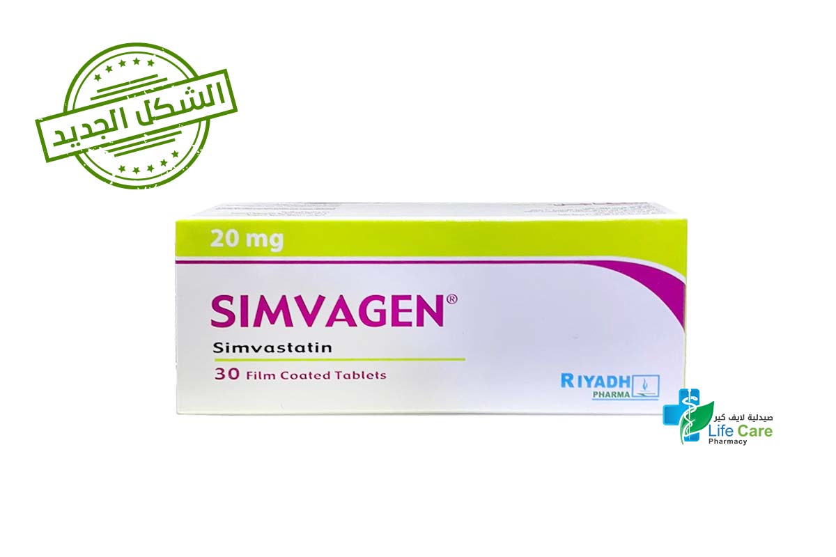 SIMVAGEN 20 MG 30 TAB - Life Care Pharmacy