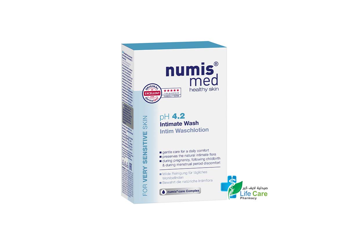 NUMIS MED PH 4.2 INTIMATE WASH 200 ML - Life Care Pharmacy
