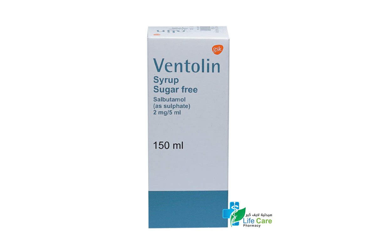 VENTOLIN 2MG 5ML SYRUP 150ML - Life Care Pharmacy
