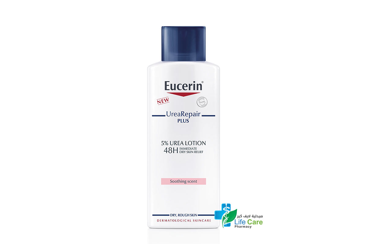 EUCERIN 5%UREA BODY LOTION 48H SOOTHING SCENT 250ML - صيدلية لايف كير