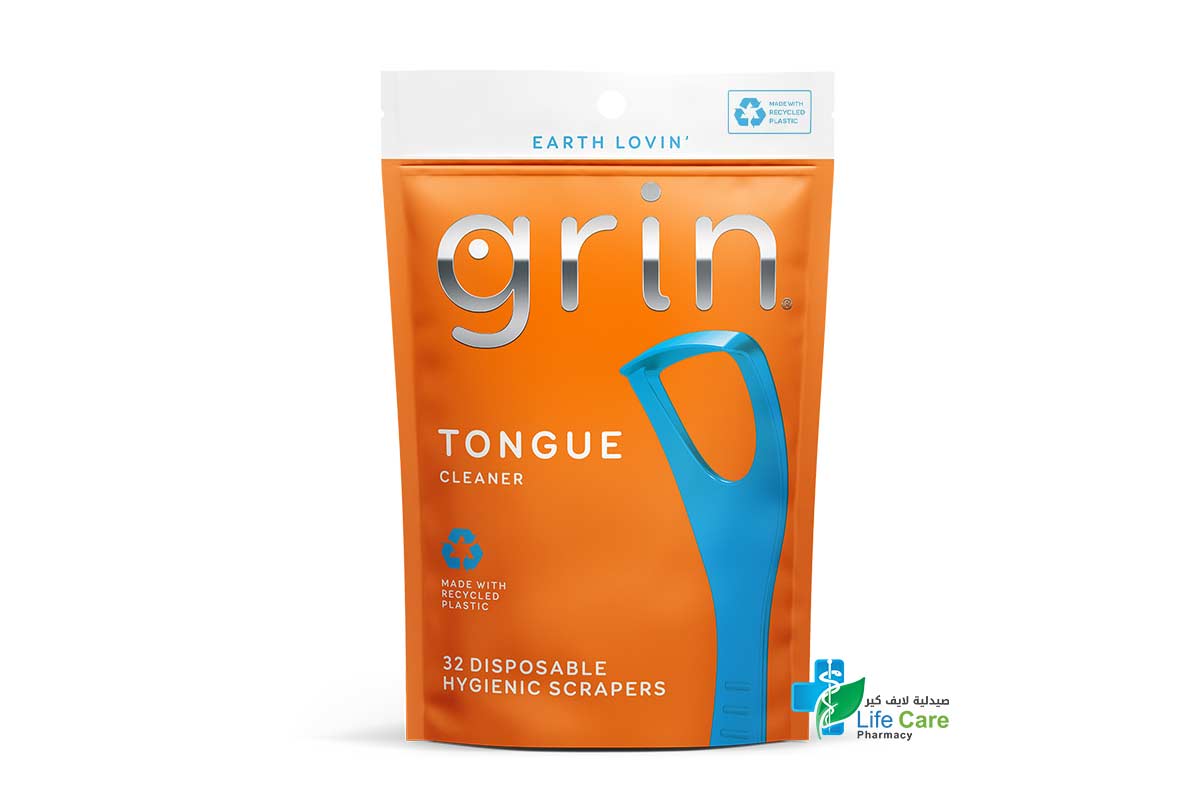 GRIN TONGUE CLEANER 32 PCS - Life Care Pharmacy