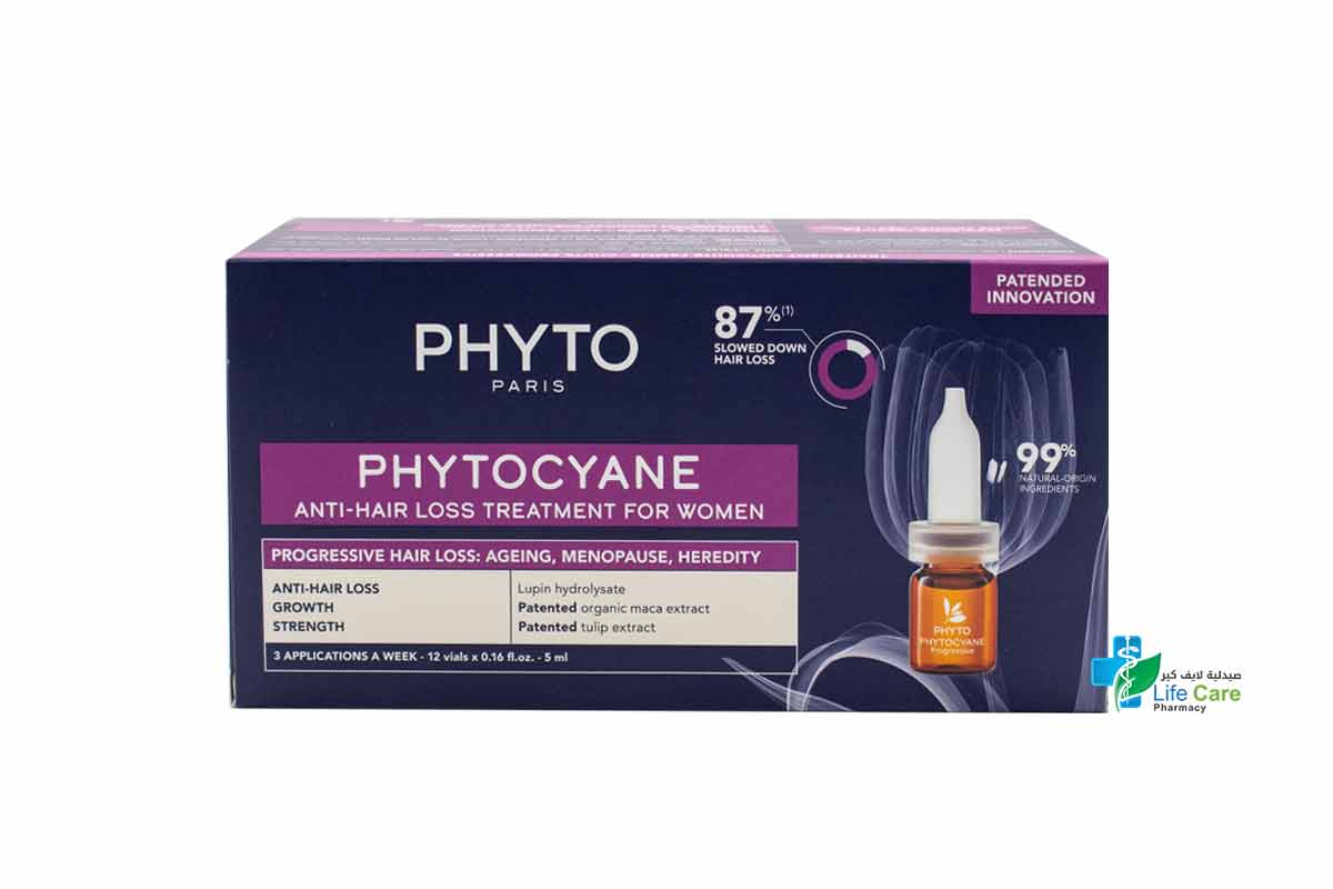 PHYTO PROGRESSIVE ANTI HAIR LOSS FOR WOMEN 12X5ML - Life Care Pharmacy