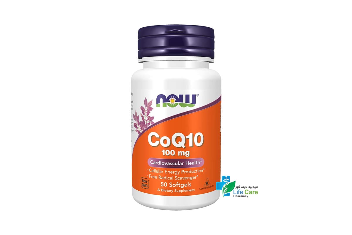 NOW CO Q10 100MG 50 SOFTGELS - Life Care Pharmacy