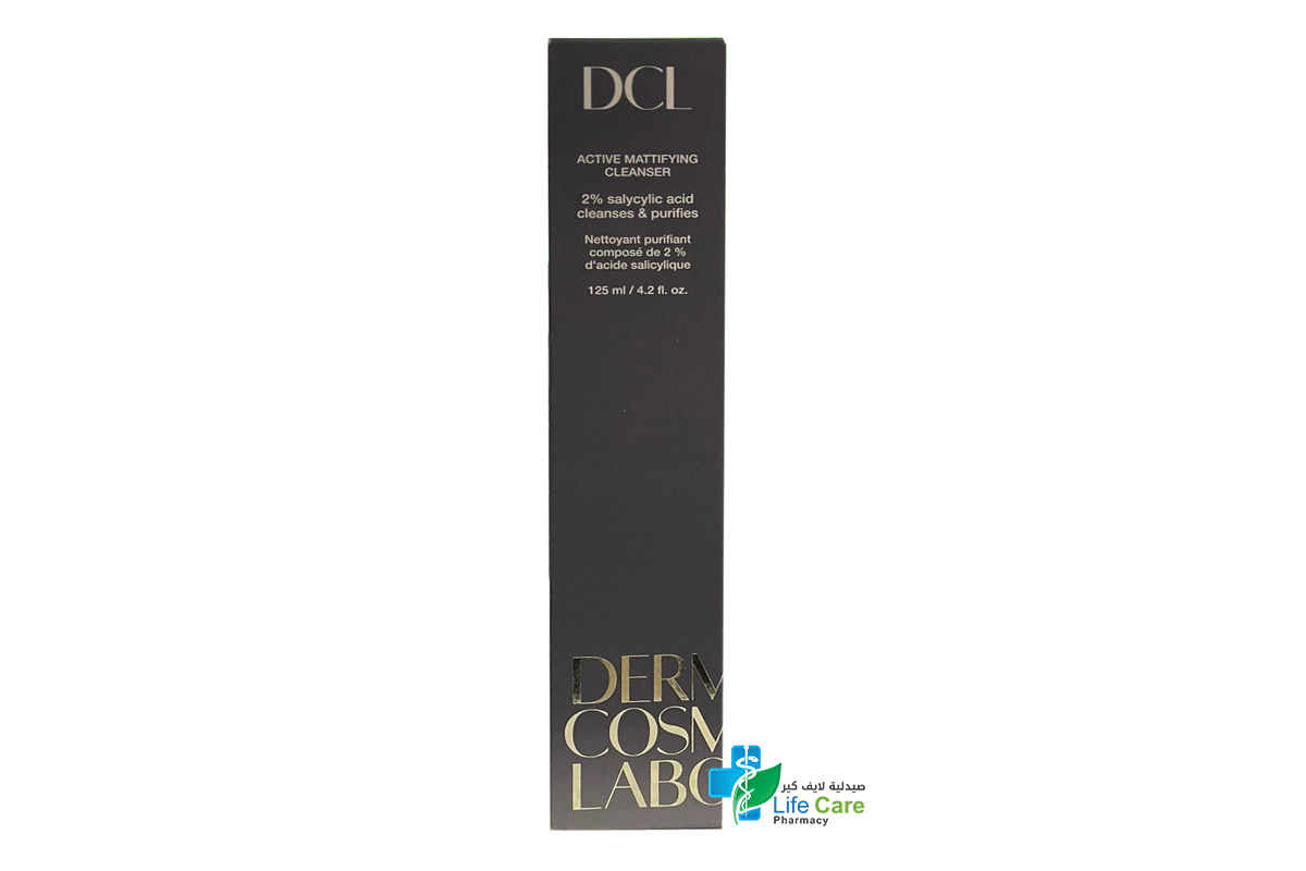 DCL ACTIVE MATTIFYING CLEANSER 2% SALYCYLIC ACID125 ml - Life Care Pharmacy