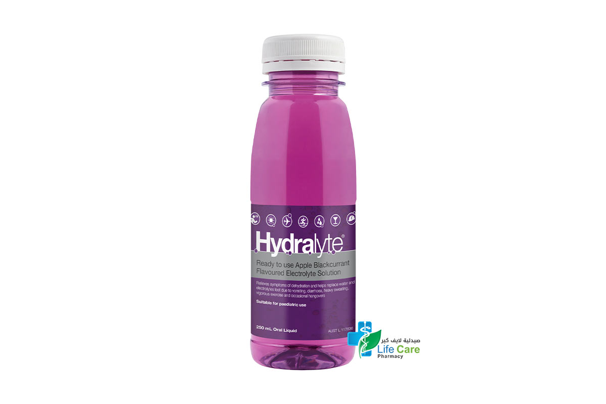 HYDRALYTE APPLE FLAVOURED 250ML - Life Care Pharmacy