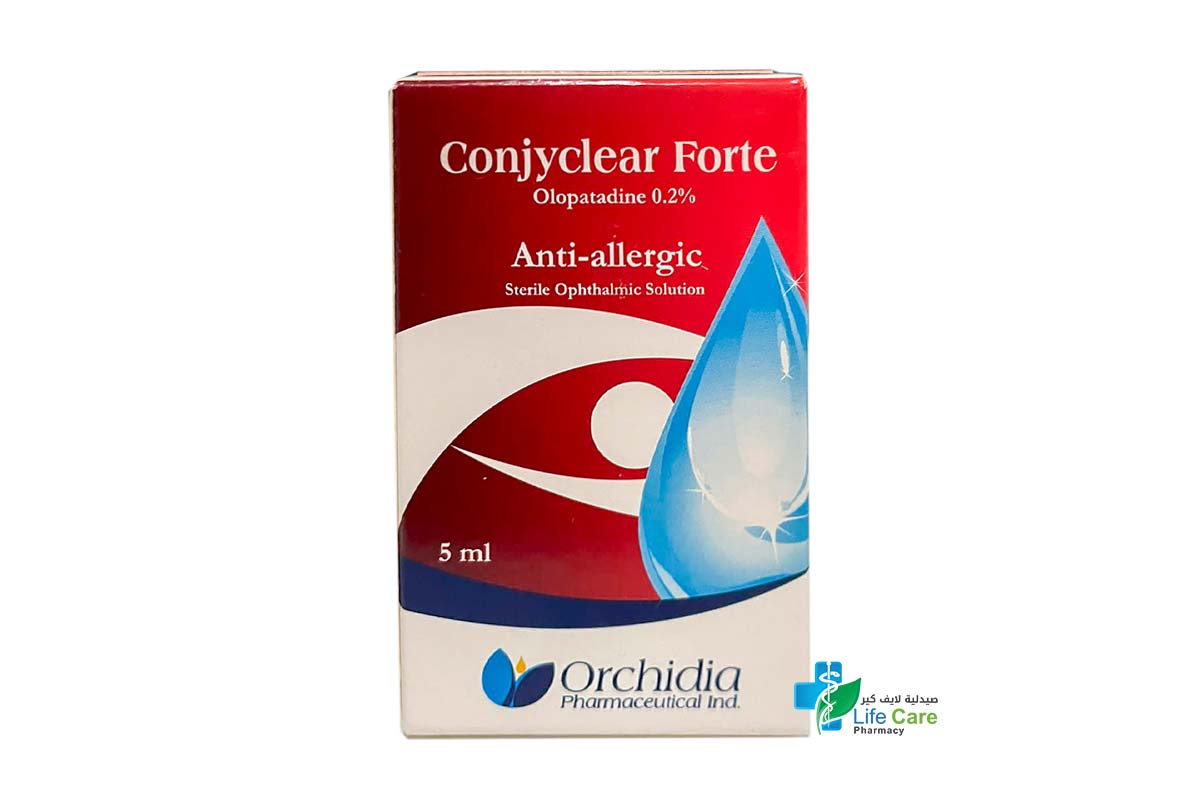 CONJYCLEAR FORTE 0.2% OPHTHALMIC SOLUTION 5ML - صيدلية لايف كير
