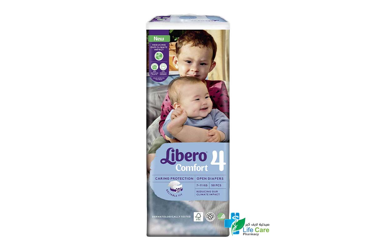 LIBERO COMFORT NO 4 7 TO 11 KG 50 DIAPERS - Life Care Pharmacy