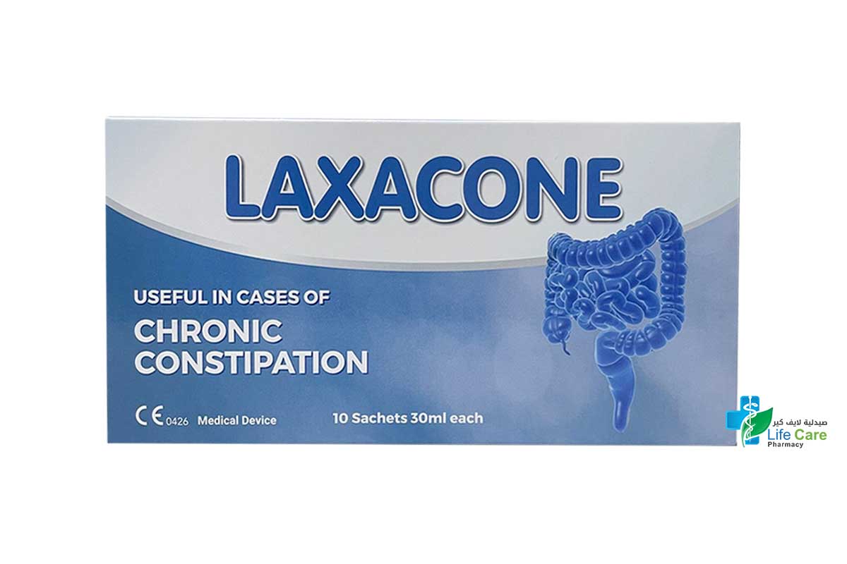 LAXACONE CHRONIC CONSTIPATION 10 SACHETS 30ML - Life Care Pharmacy