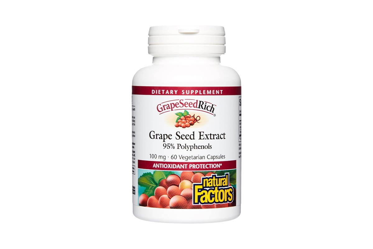 SUPPLIER GRAPE SEED EXTRACT 100MG 60 VEGETARIAN CAPSULES - صيدلية لايف كير