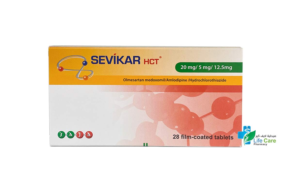SEVIKAR HCT 20MG 5MG 2.5MG 28 TABLETS - Life Care Pharmacy