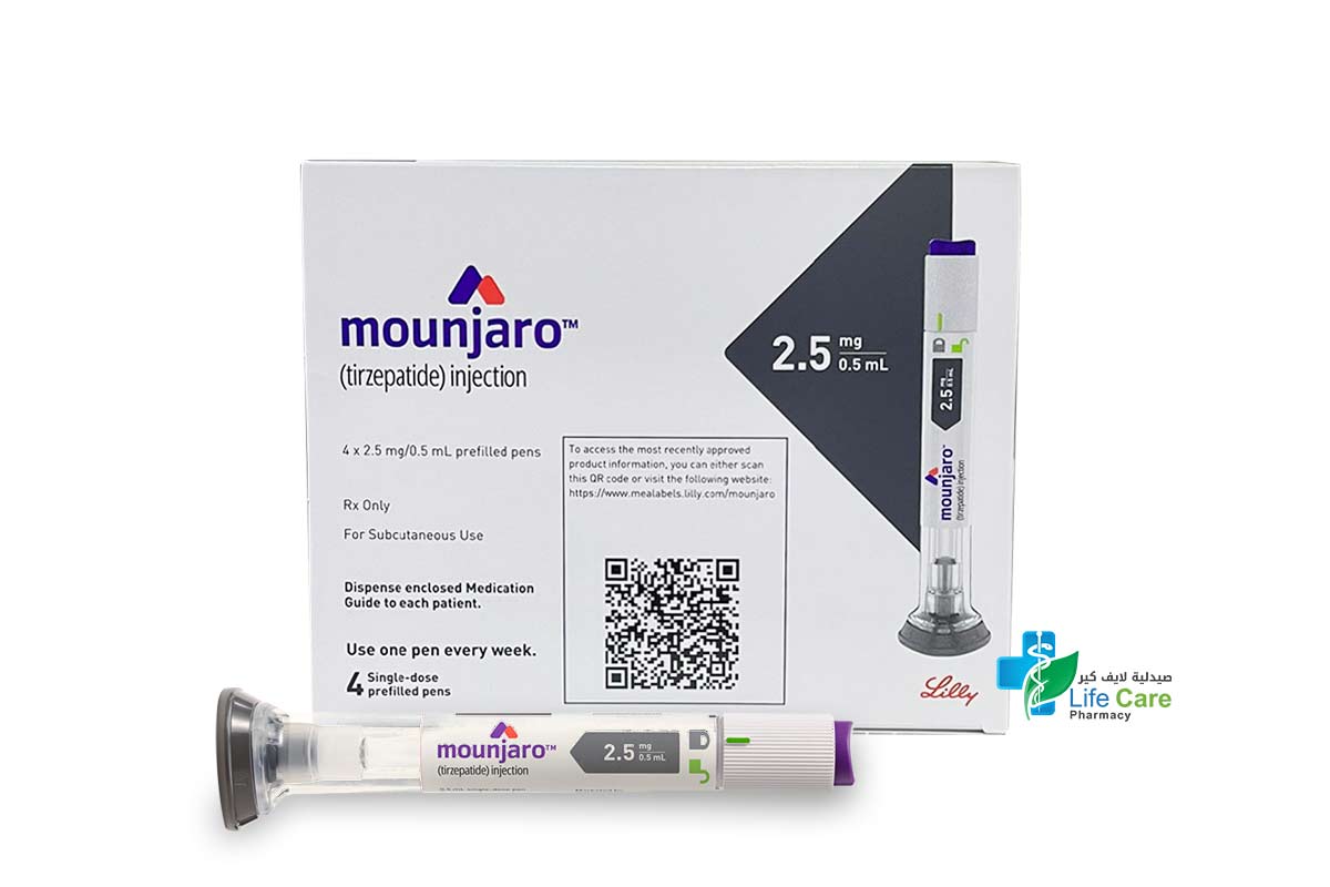 MOUNJARO SOLUTION FOR INJECTION 2.5MG 0.5ML 4 PENS - Life Care Pharmacy