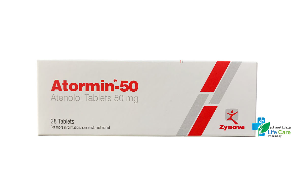 ATORMIN 50MG 28 TABLETS - Life Care Pharmacy